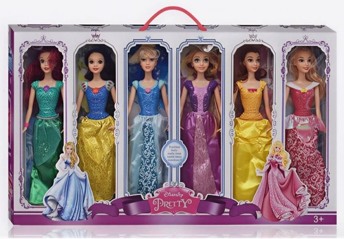 Princess beautiful doll - 6, pc