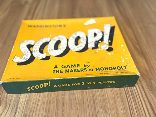Vintage scoop board game - vintage, 1955