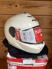 Nolan N80-8 Classic N-Com Gloss White Full Face Motorcycle Motorbike Helmet XL