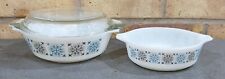 2 x Vintage Pyrex Dishes Chelsea Pattern (C) 