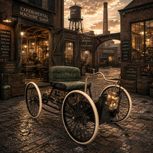 1896 ford quadricycle - 1896,