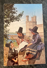 old used Postcard - Girls in