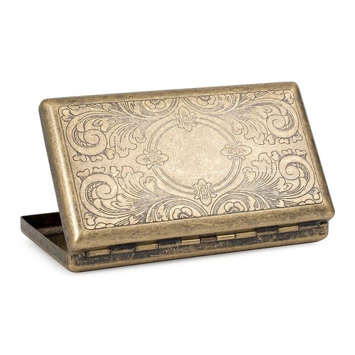 Vintage gold metal cigarette - gold,