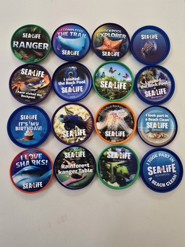 Sealife blackpool pop badge - blackpool,