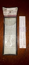 Helix International Top Precision Mini Slide Rule with instructions