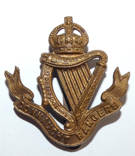 Connaught rangers cap badge - rangers,