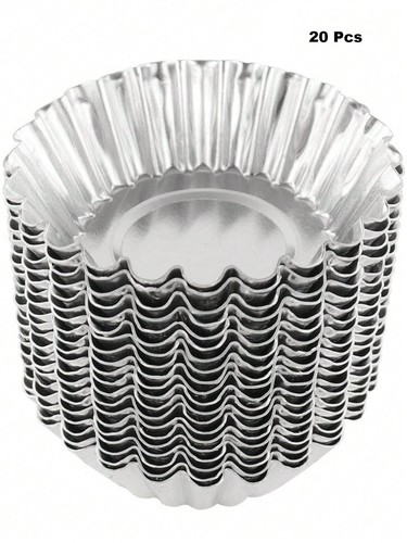 20pcs aluminium egg tart - 20pcs,