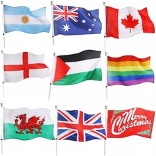LARGE 5x3ft FLAGS COUNTRY