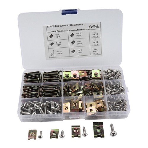 200pcs stainless steel - steel, nuts