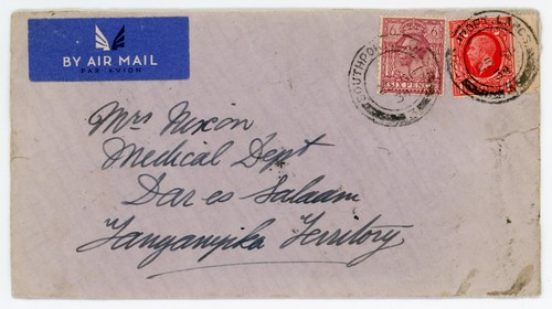1934 1d on cover from - 1d,