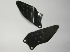 CARBON FIBRE Heel Plates Kawasaki ZX6R 2005 to 2006