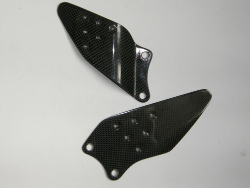 Carbon fibre heel plates - carbon,