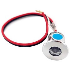 SMALL 12 VOLT LED MINI SPOT LIGHT CAMPERVAN CARAVAN MOTORHOME BLUE LIGHT