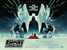 THE EMPIRE STRIKES BACK Anniversary UK quad poster print 30x40" STAR WARS FREEPP