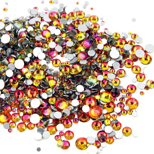 1000x flat back glass crystal - 1000x,