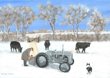 Ferguson T20 Tractor blank Christmas/greeting card Card