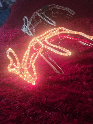 Pair reindeer decorative - of,