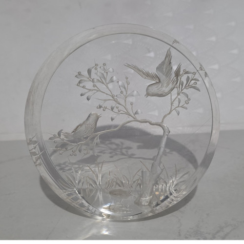 Clear glass engraved - glass,