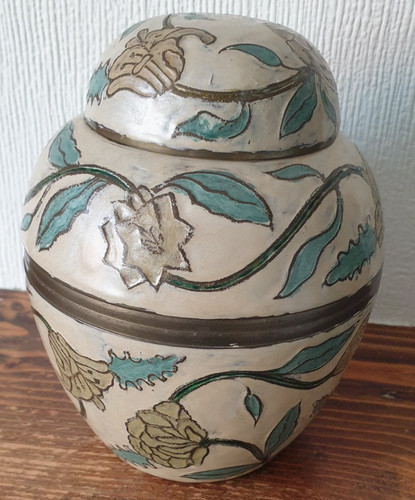 Vintage hand painted - hand, enamelled