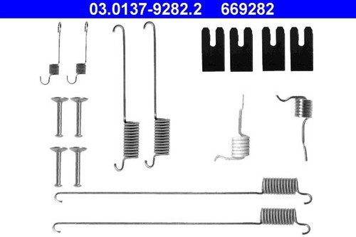 Brake shoes accessory kit for - brake,