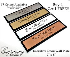 OFFICE DOOR WALL NAME PLATE