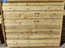 HEAVY DUTY WANEYLAP PRESSURE TREATED GARDEN FENCE PANELS ALL SIZES AND BESPOKE