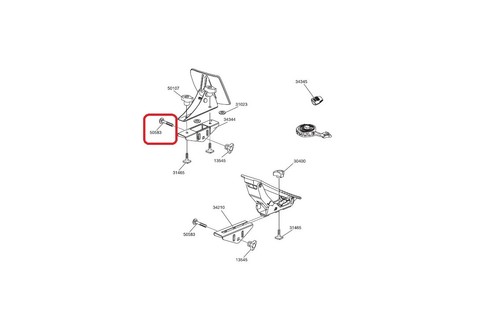 Thule carriage bolt m8x55mm - carriage,
