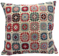 Crochet Tapestry Cushion, Geometric, Handmade, Various Sizes + FREE DOOR STOP