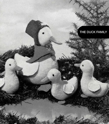 Knitting pattern duck family - knitting,