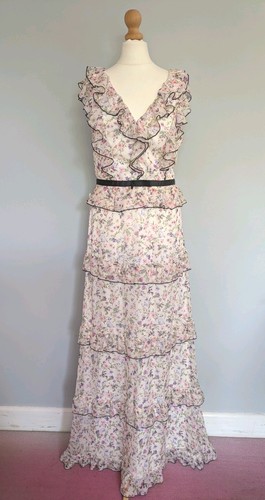 Lipsy floral chiffon frill - lipsy,