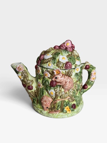 Vintage village teapot - village,