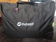 Outwell LARGE Camping Wardrobe - Black, 4 shelves - side storage 58 x 48 x 142cm