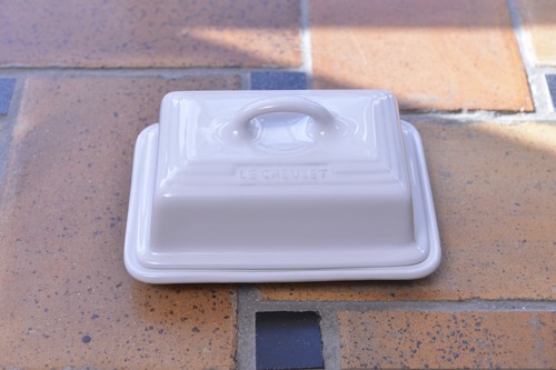 Creuset white butter dish - creuset,