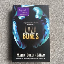 Mark Billingham Lazy Bones Signed First Edition Hardcover