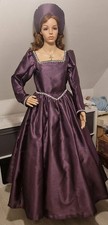 Purple Faux Shot Silk Tudor