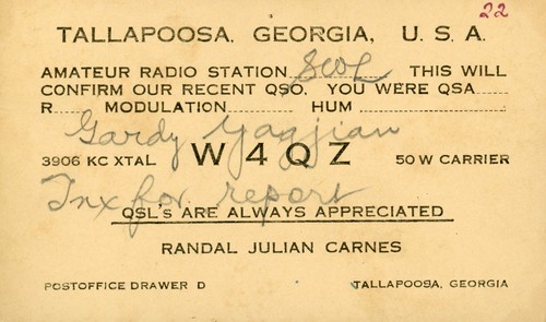 Vintage amateur radio qsl - amateur,