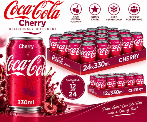 Coca cola cherry - 330ml, x