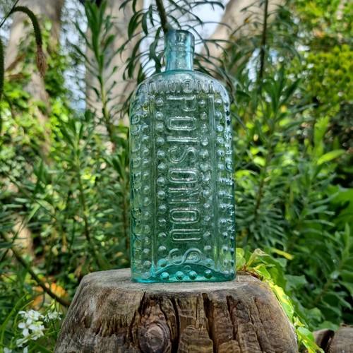 Rare antique aqua studded - antique,