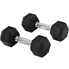 Rubber Hex Dumbbell Set 4kg