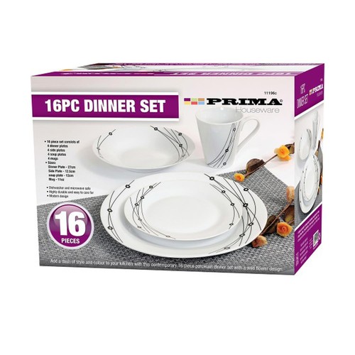 16pc dinner set bowl porcelain - bowl,