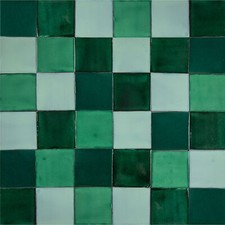 Patchwork of monochrome tile