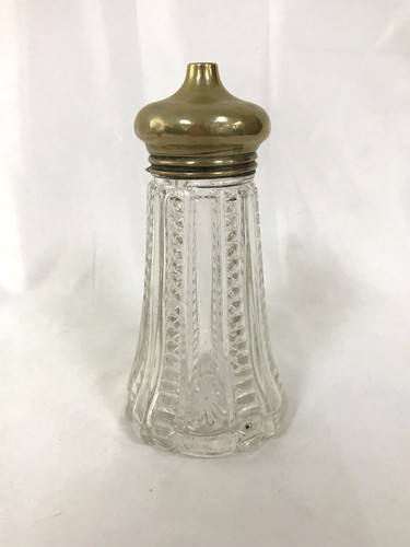 Vintage glass sugar shaker - glass,