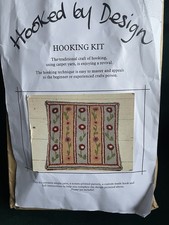 Hooked By Design Latch Hook Kit Cushion Floral Trellis Hooking Kit