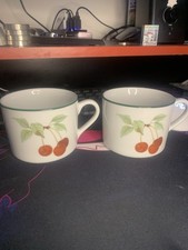 2 Royal Worcester Mug Set 1986