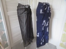Sarong/Shawl Bundle 1 x navy mix 1 x black with sequined