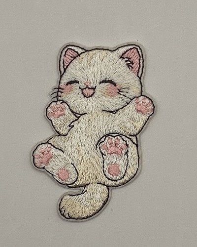 Cute cat embroidery - cute,