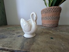 Vintage Small White Swan