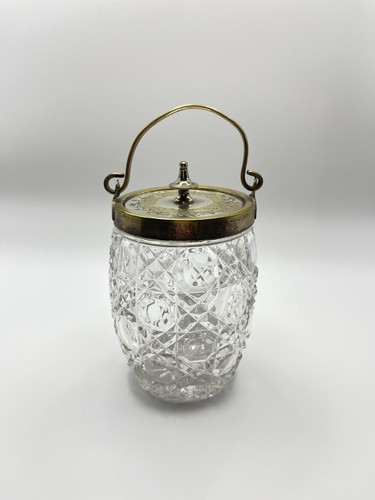 Antique crystal glass biscuit - antique,