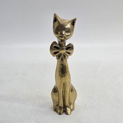 Brass cat figurine free - cat,