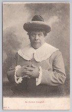 Herbert Campbell Drury Lane Panto Dame Comic Actor RPPC Postcard c.1905